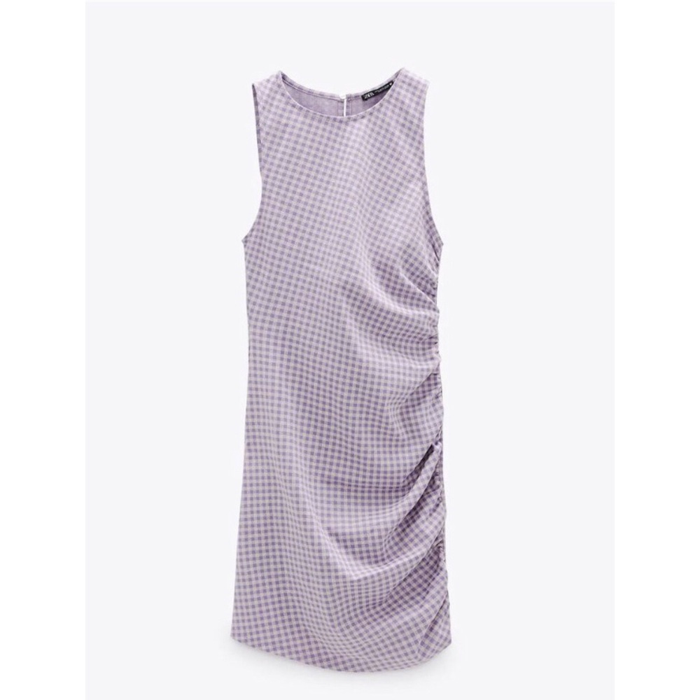 Zara purple gingham dress (worn once!)